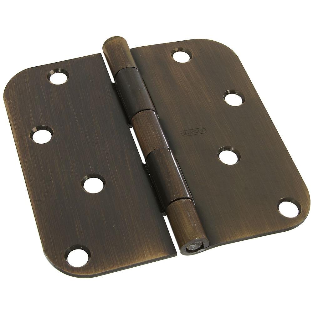 StanleyNational Hardware 4 in. Antique Bronze Door HingeV8034 4X4 5