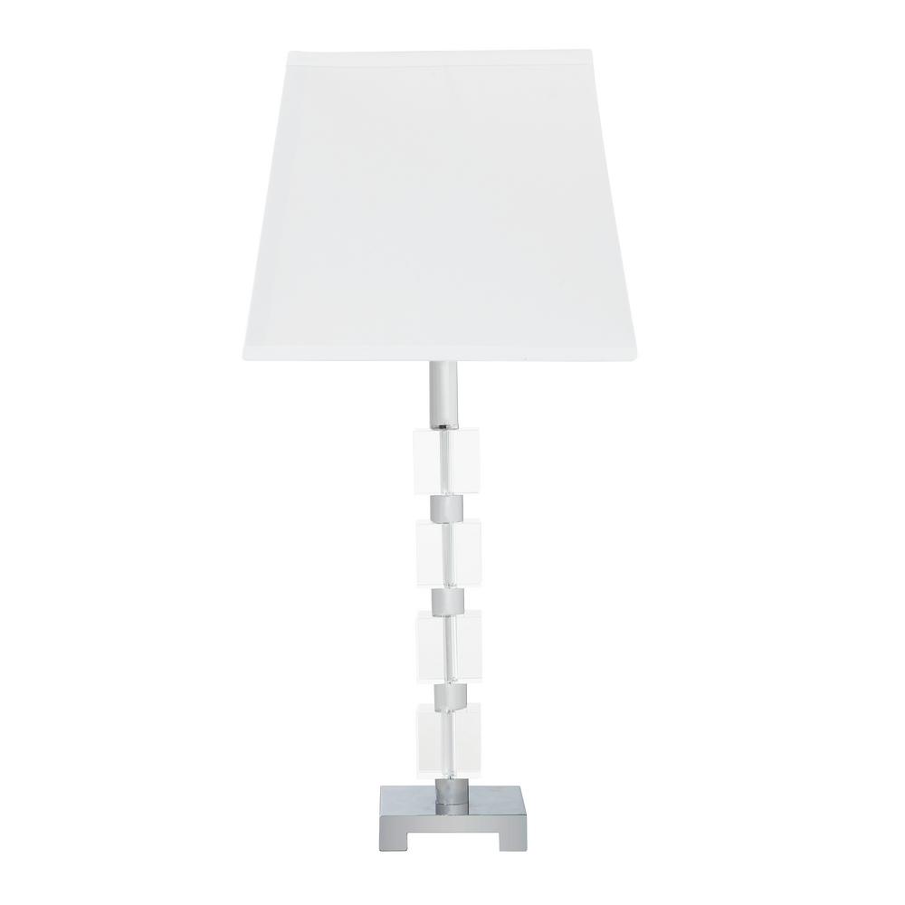 Ore International 25 In Wendi Glam Crystal Cube Ice Table Lamp