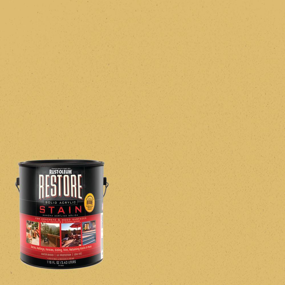 RustOleum Restore 1 gal. Maize Solid Acrylic Exterior Concrete and