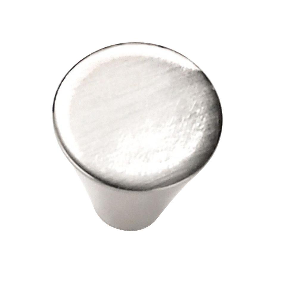 Laurey Delano 1 In Cone Nickel Cabinet Knob 26159 The Home Depot
