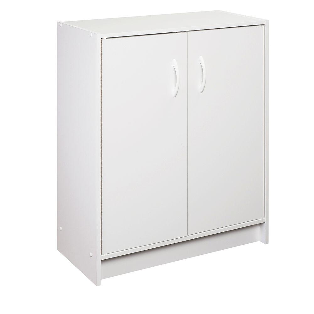 Closetmaid 24 09 In X 31 5 In White Stackable 2 Cube Door