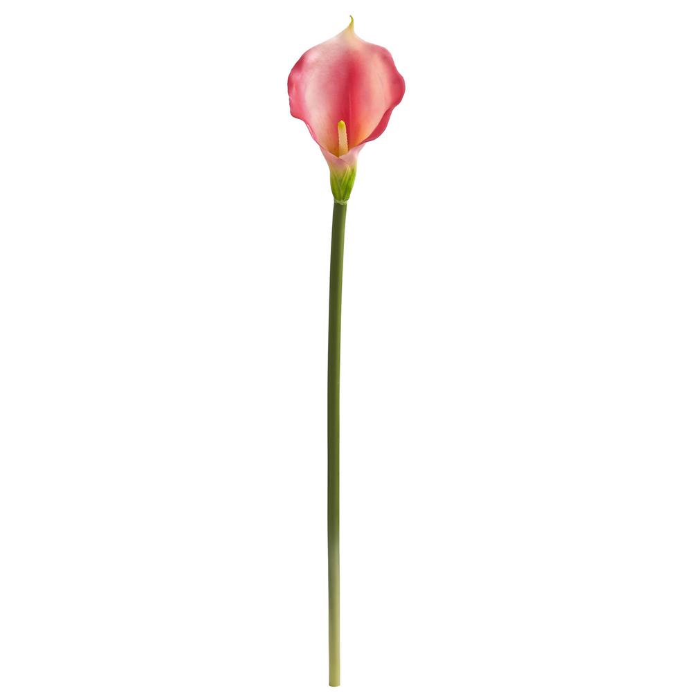 Red Nearly Natural 2113-S12-RD 19.5 Calla Lily Flower Artificial Plant