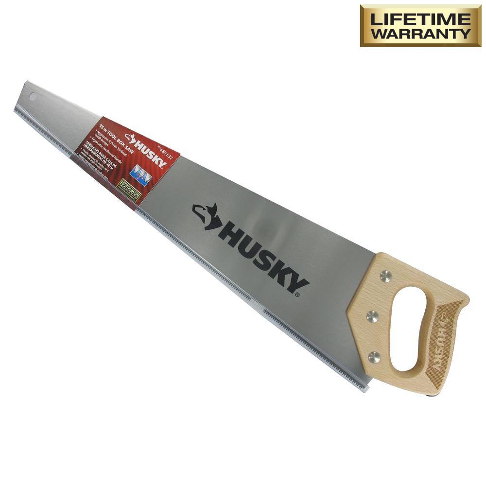 Husky 20 in. Wood-Handled Aggressive-Tooth Saw-122SS2012 