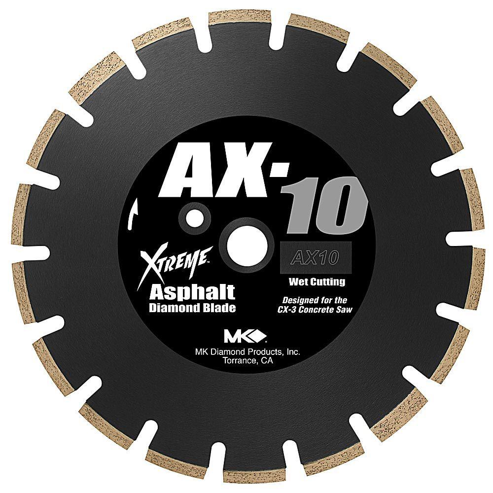 MK Diamond AX10 12 in. Wet Cutting Segmented Diamond Saw Blade for