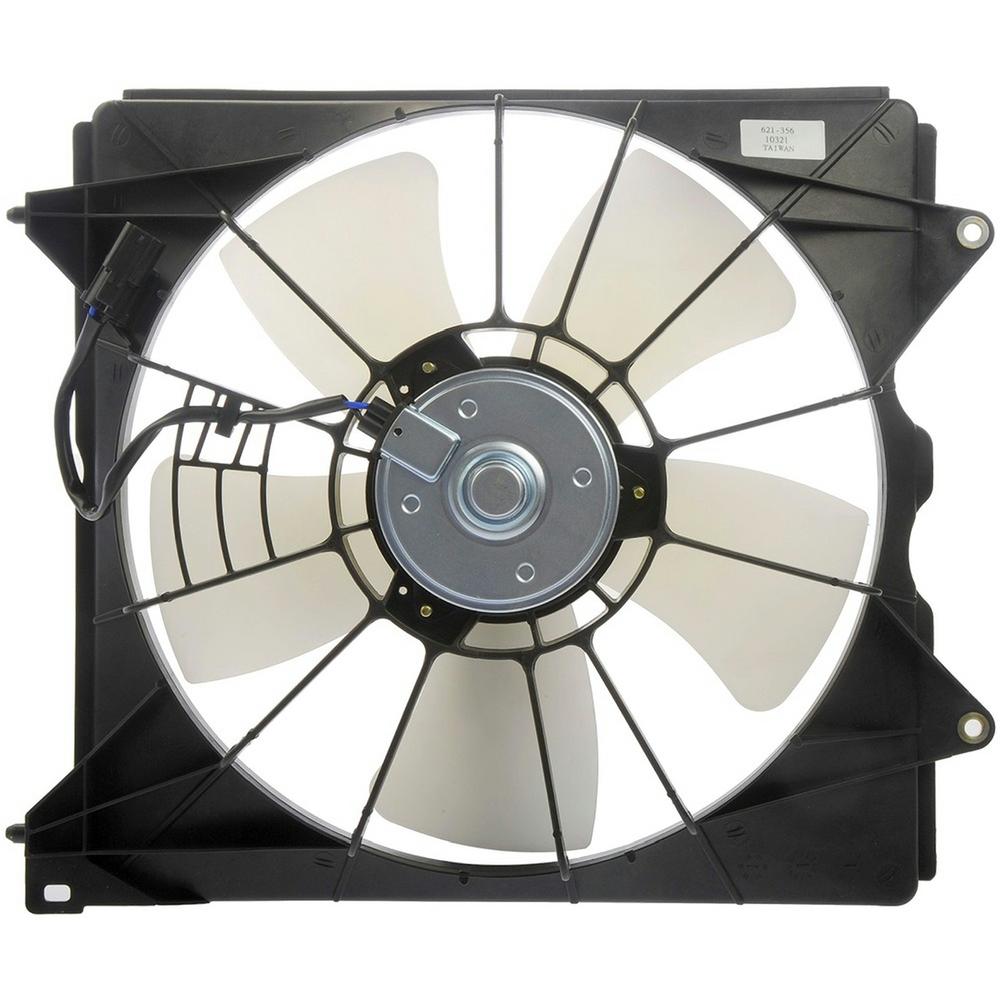oe solutions radiator fan assembly without controller 2008 2012 honda accord 2 4l 621 356 the home depot dorman