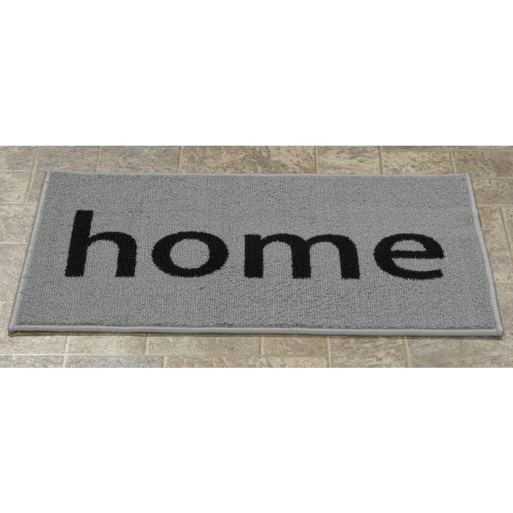 Ottomanson Doormat Collection Rectangular Light Grey Home 20 In X 30 In Door Mat