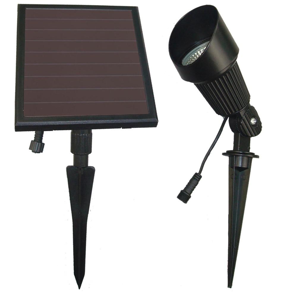 Solar Goes Green Ed Black Outdoor Spotlight With 12 Solar Ed Black Outdoor Spotlight