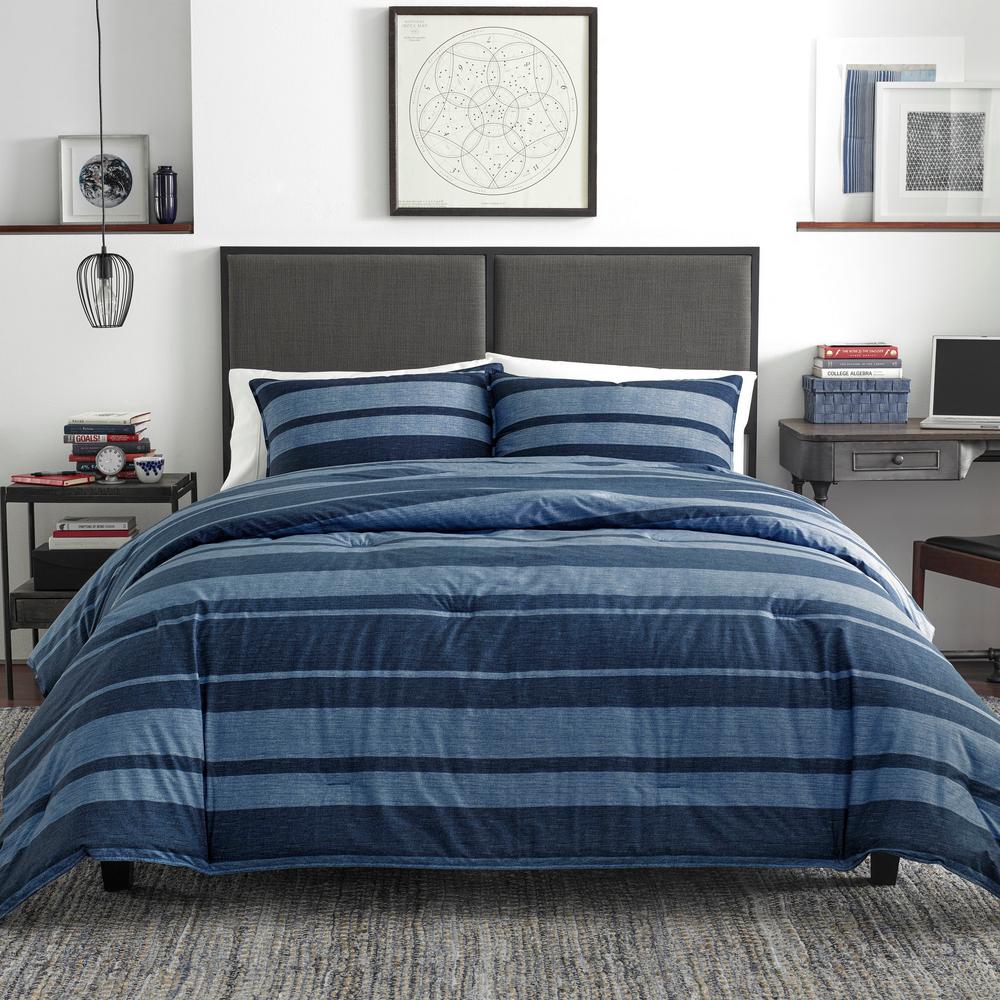 Nautica Longpoint 3 Piece Navy Blue Striped Cotton King Comforter Set Ushsa51111832 The Home Depot - Navy Blue Striped Bedding Nautica Longpoint 3 Piece Navy Blue Striped Cotton King Comforter Set Ushsa51111832 The Home Depot - Navy Blue Striped Bedding
