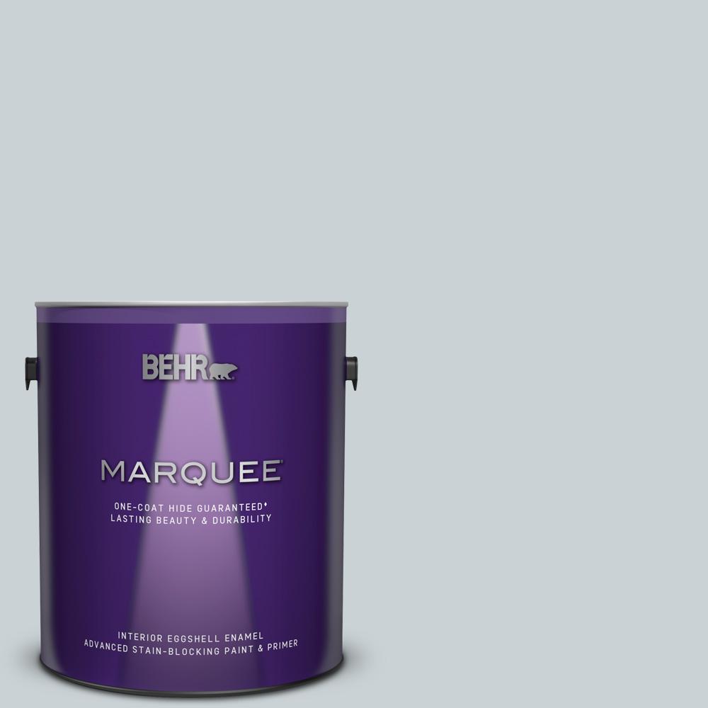 BEHR MARQUEE 1 gal. N4901 Absolute Zero Eggshell Enamel Interior Paint and Primer in One