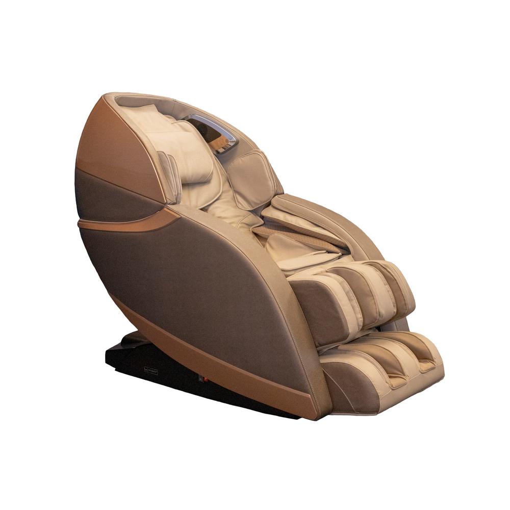 Infinity Evolution Rose Gold Premium 3D Massage Chair with Voice Control Calf Rollers and Oscillation For Sale