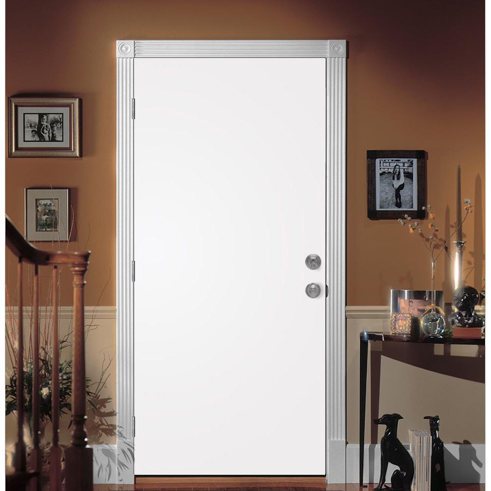 Flush Fiberglass Exterior Door Slab - Glass Door Ideas