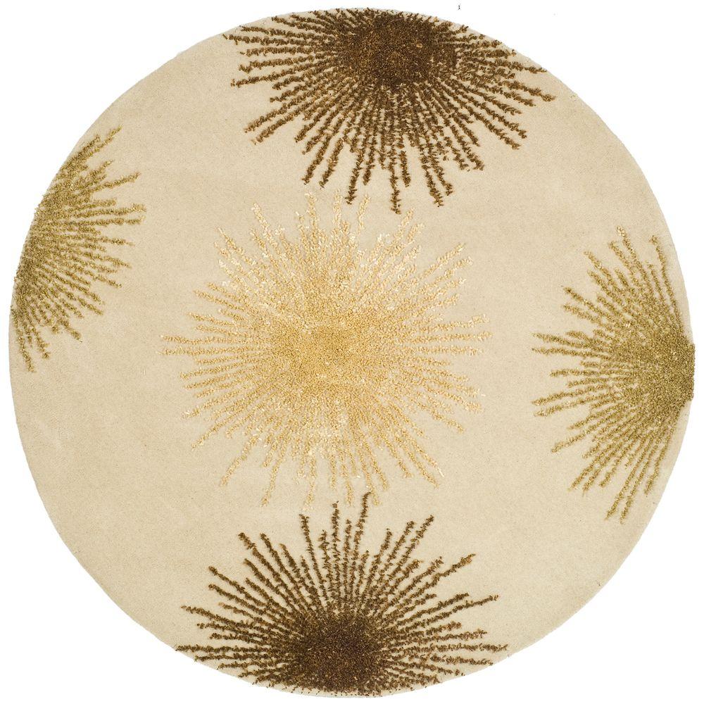Safavieh Soho Beige 6 Ft X Round Area Rug Soh712a 6r The Safavieh Soho Beige 6 Ft X Round Area Rug