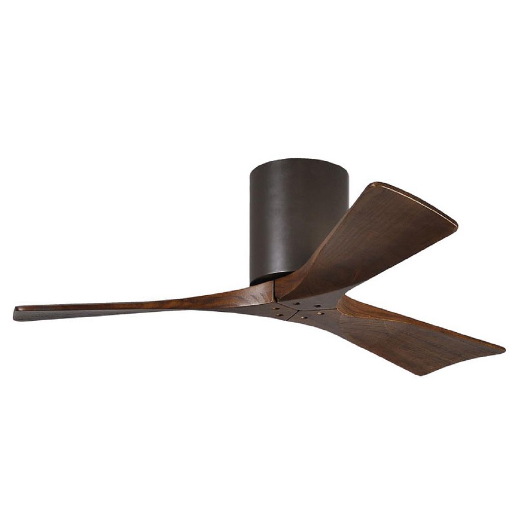 Irene 42 In Indoor Outdoor Textured Bronze Ceiling Fan With Remote Control And Wall Control