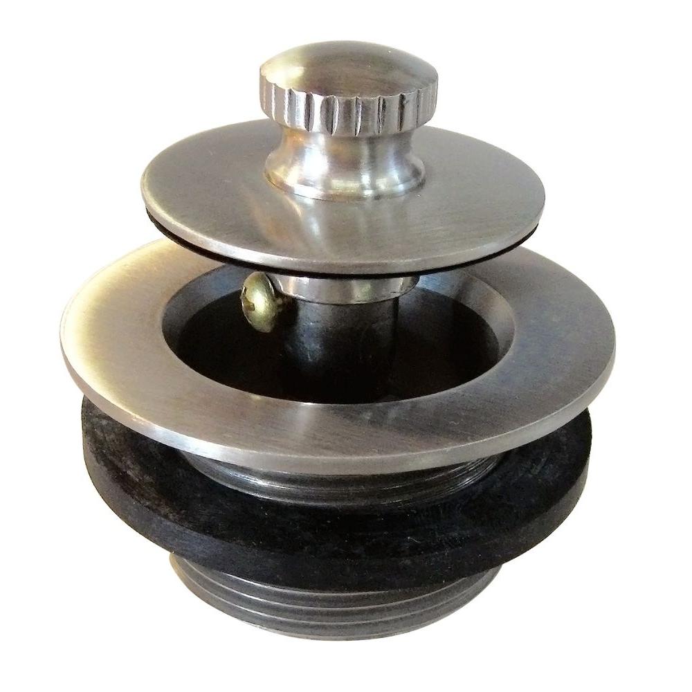 Westbrass 11/2 in. NPSM Coarse Thread Twist and Close Bath Drain Plug