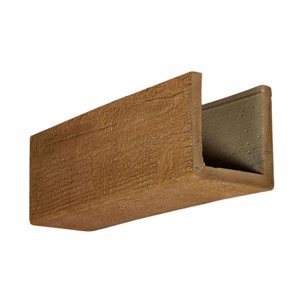 Ekena Millwork 6 in. x 6 in. x 12 in. 3 Sided (UBeam) Rough Sawn