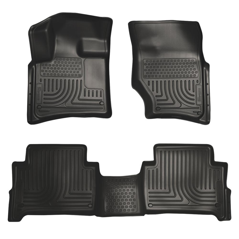 Husky Liners Front /& 2nd Seat Floor Liners Fits 12-13 Civic 4 Door 98442