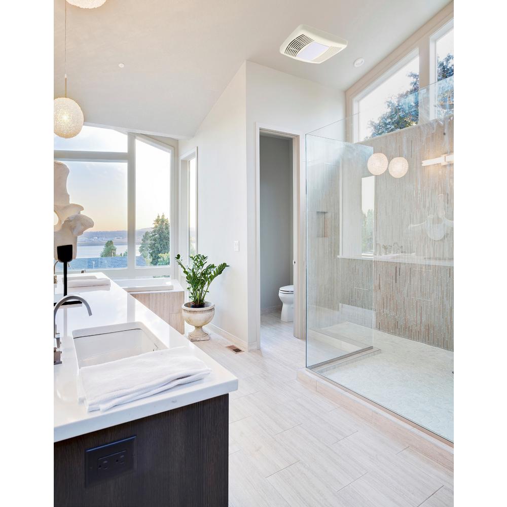 Hushtone 110 Cfm Ceiling Bathroom Exhaust Fan With Light And Night