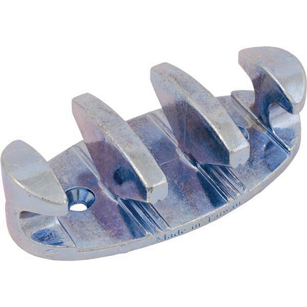 Attwood 4 in. Zinc Plated Zig Zag Cleat119516 The Home Depot