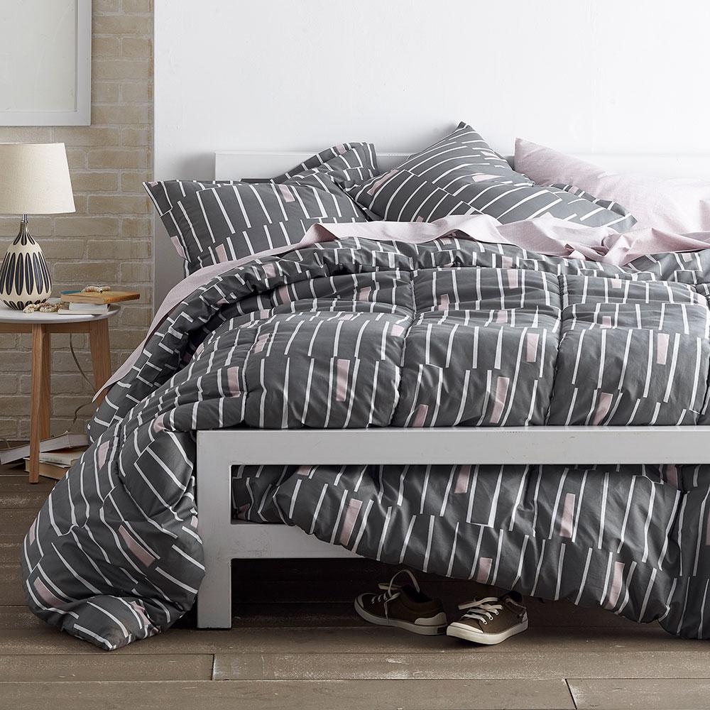 Cstudio Home by The Company Store Traverse Gray Queen Comforter Set