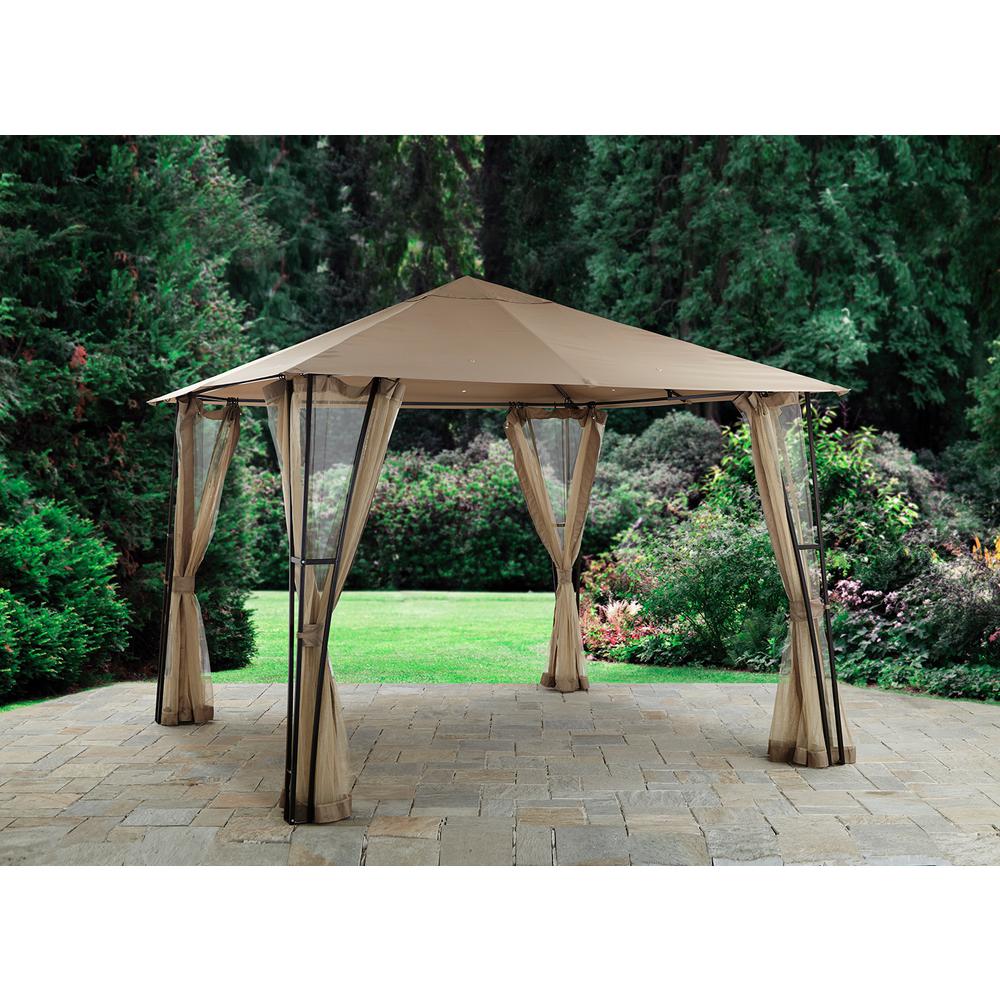Hampton Bay 10 ft. x 10 ft. Cottleville Gazebo-GFS00744A - The Home Depot