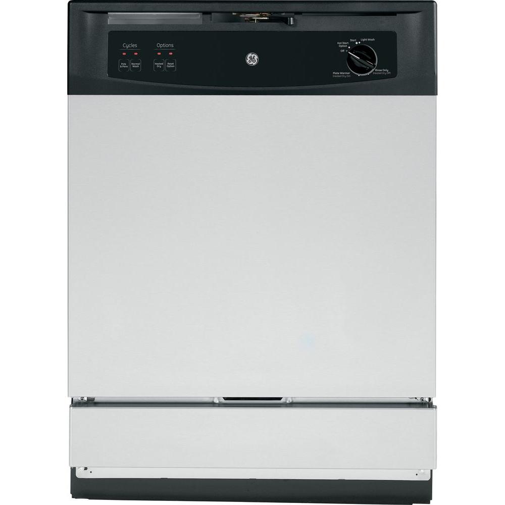 GE Front Control Under-the-Sink Dishwasher in Stainless Steel by GE