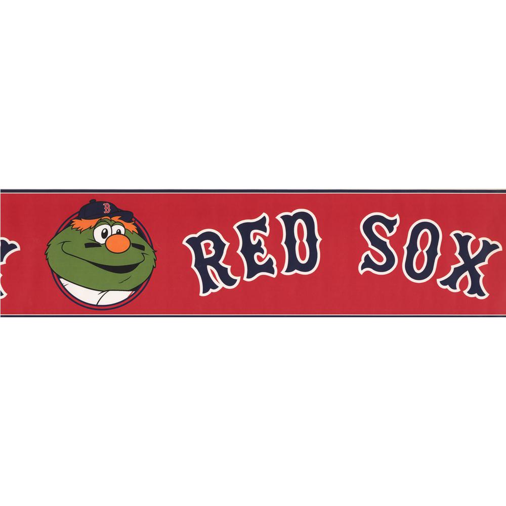 York Wallcoverings Boston Red Sox Mlb Baseball Team Fan Sports