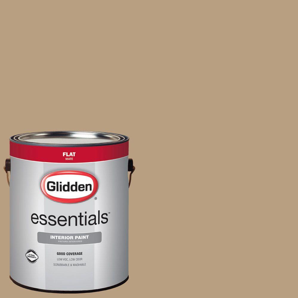 Glidden Essentials 1 Gal Hdgwn47u Soft Honey Gold Flat Interior Hdgwn47u Soft Honey Gold Flat Interior Paint
