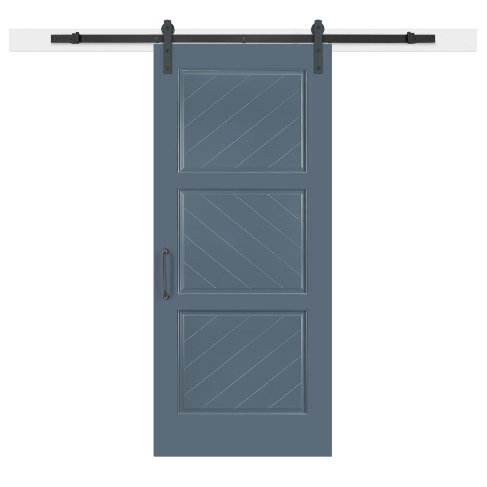 Jeff Lewis 36 in. x 84 in. Pacific Composite 3Panel Herringbone Solid