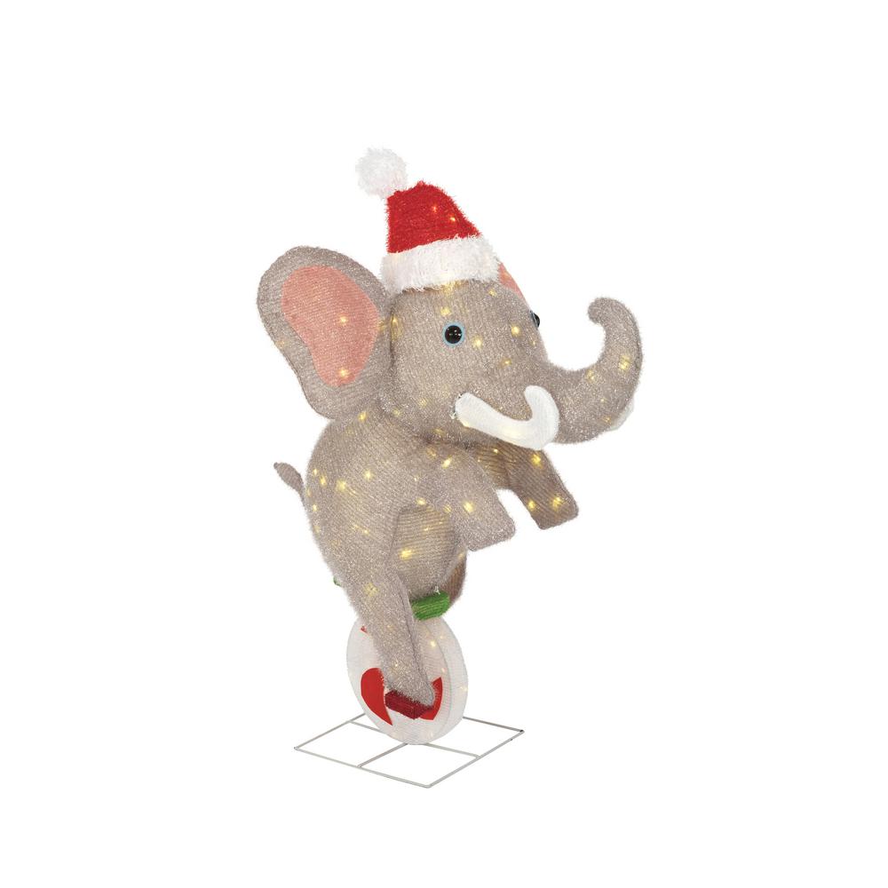 LED Elephant 42 in. 140 Warm White Lights Eco Friendly Christmas