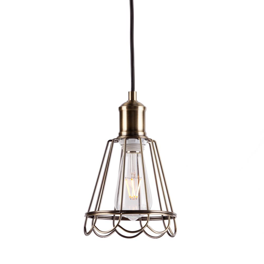 Southern Enterprises Hanser 60Watt Antique Bronze Integrated LED