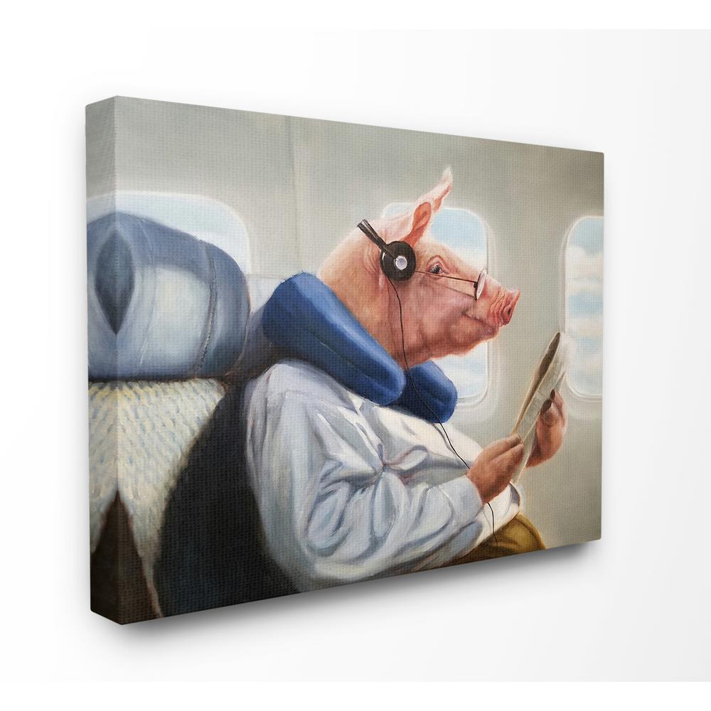 The Stupell Home Decor Collection 24 In X 30 In Pig Doing Some