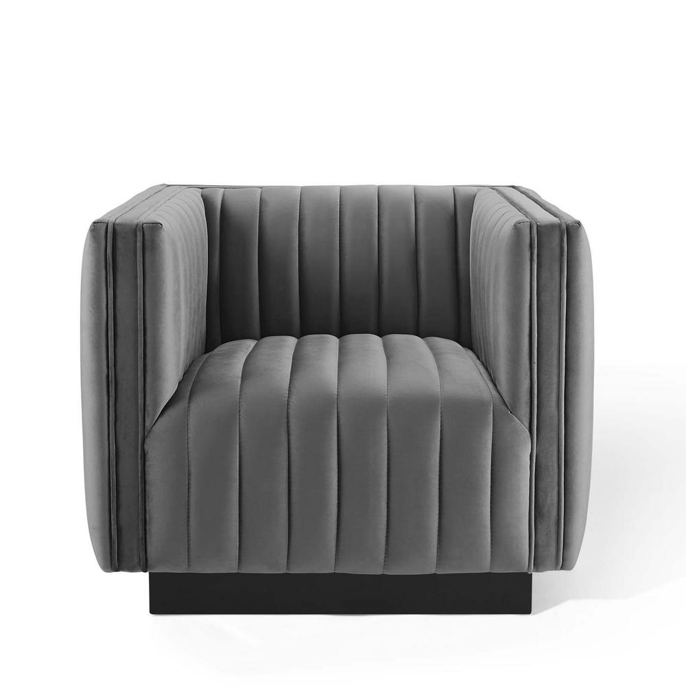 Modway Conjure Channel Gray Tufted Performance Velvet Accent Armchair Eei 3884 Gry The Home Depot - Tufted Accent Armchair Modway Conjure Channel Gray Tufted Performance Velvet Accent Armchair Eei 3884 Gry The Home Depot - Tufted Accent Armchair