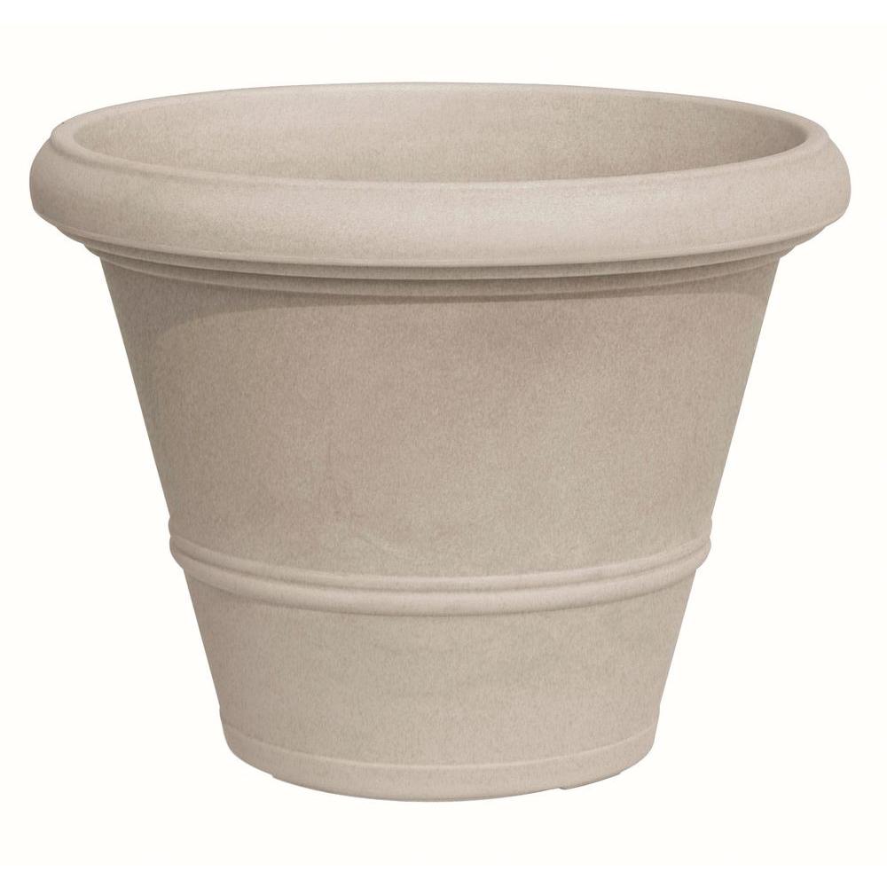 Marchioro 15.75 in. Dia Havana Round Plastic Planter Pot369387 The
