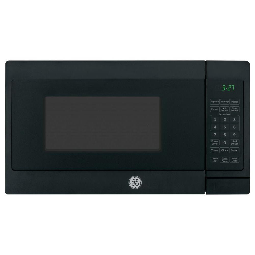 Ge 0 7 Cu Ft Small Countertop Microwave In Black Jem3072dhbb