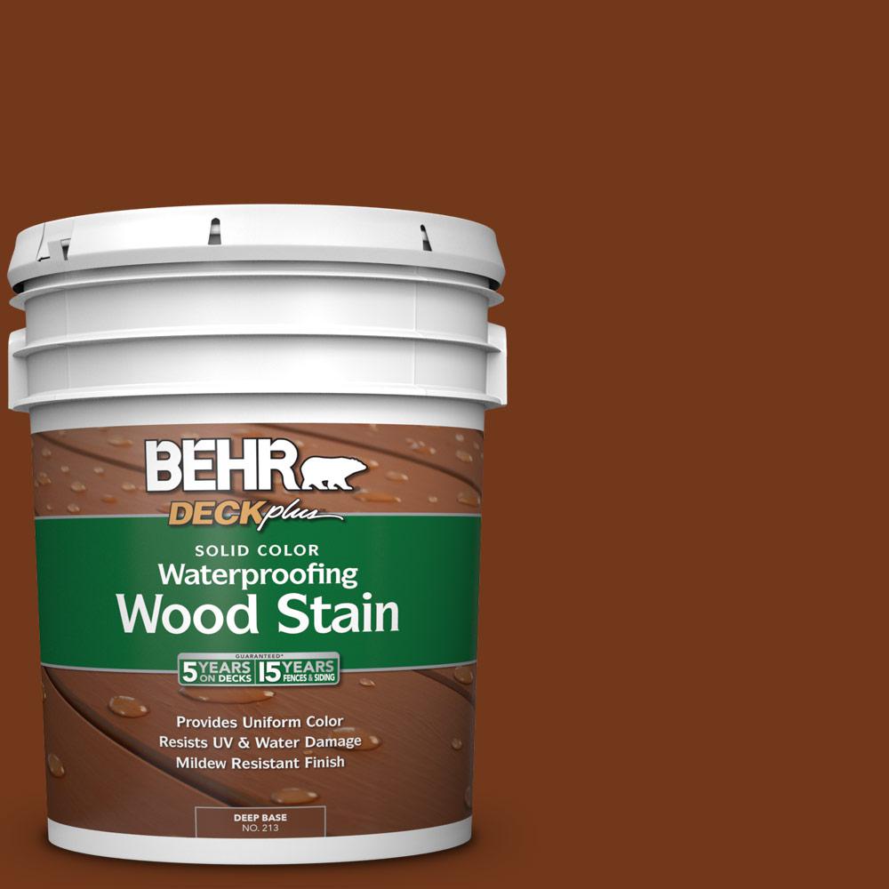 BEHR DECKplus 5 gal. SC130 California Rustic Solid Waterproofing