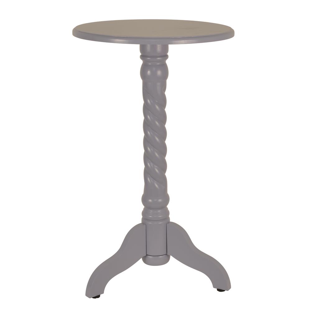 Pheonia Purple Pedestal Side Table
