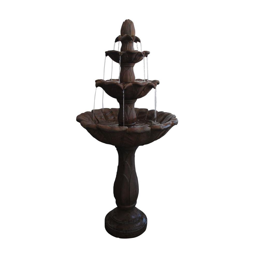 Cement Fountains Outdoor Decor The Home Depot