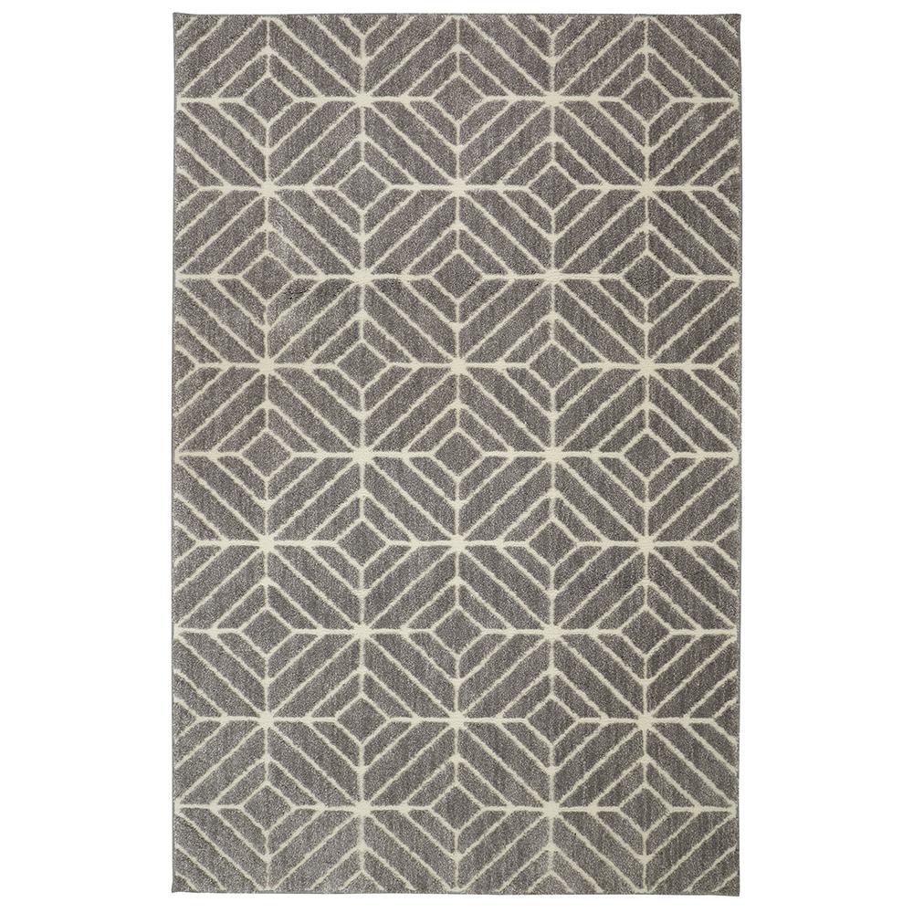 Mohawk Home Quilted Geo Gray 8 Ft X 10 Area Rug