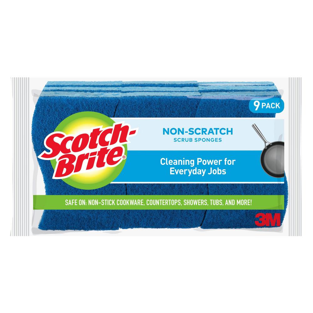 ScotchBrite NonScratch Scrub Sponge (9Pack)529 The Home Depot