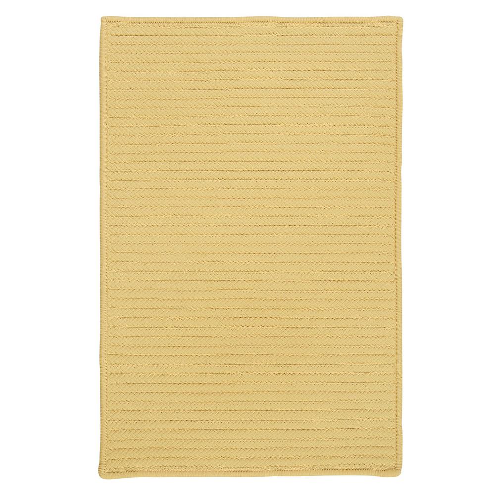 Home Decorators Collection Solid Butter 5 ft. x 8 ft. Braided Indoor