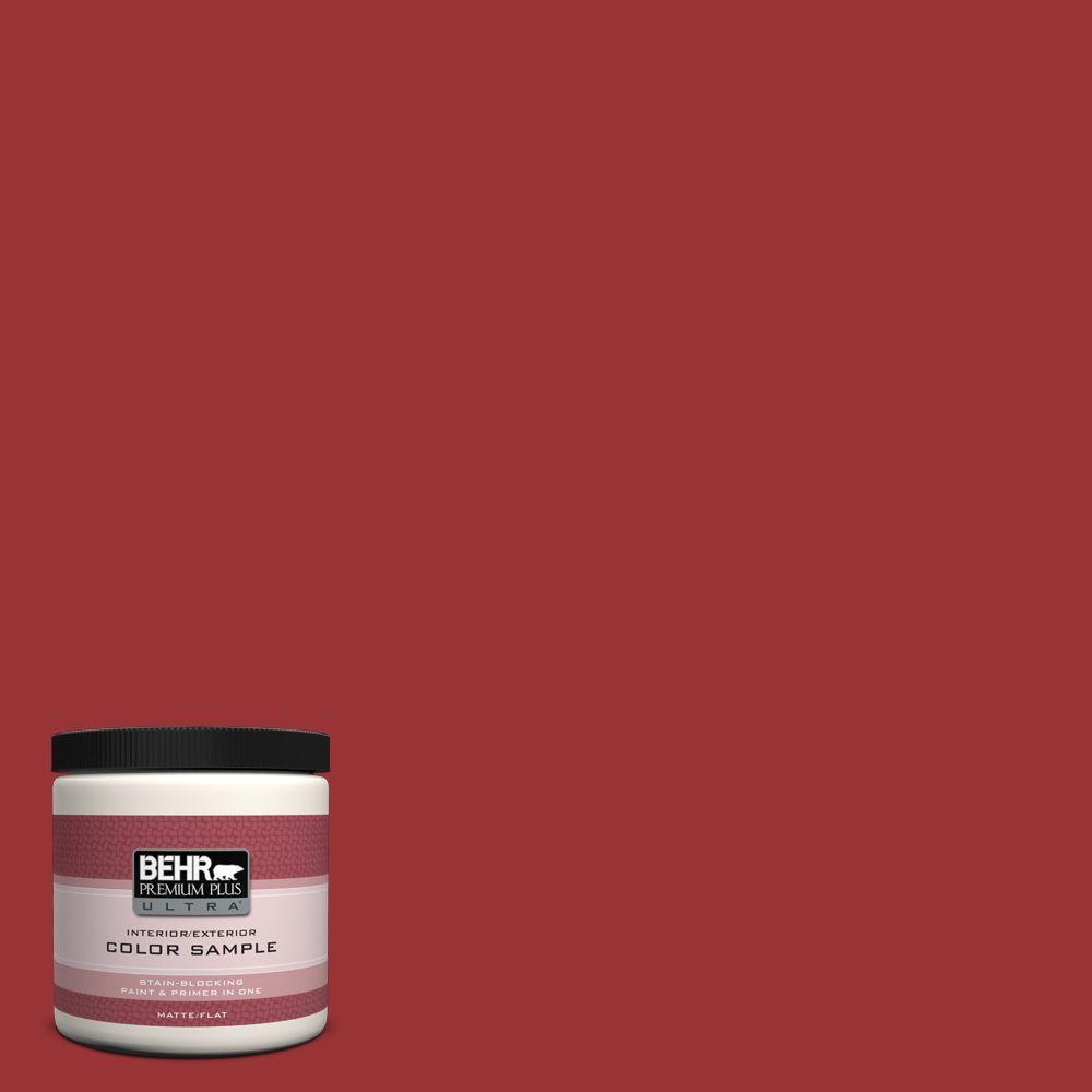 Behr Premium Plus Ultra 8 Oz Ecc 10 3 Holly Berry Matte Interior Ecc 10 3 Holly Berry Matte Interior Exterior Paint And Primer In One Sample