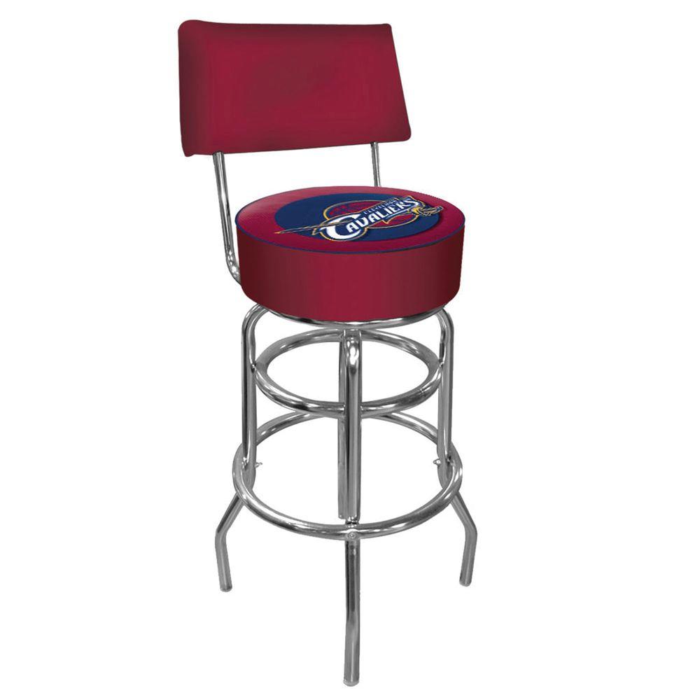 Trademark Cleveland Cavaliers Nba 30 In Chrome Padded Swivel Bar Trademark Cleveland Cavaliers Nba 30 In Chrome Padded Swivel Bar Stool