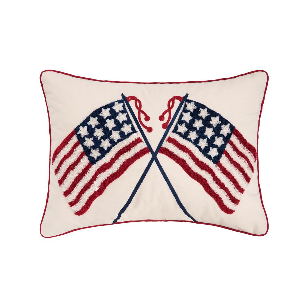 C F Home 14 In X 20 In Double Us Flag Pillow 86032296b The
