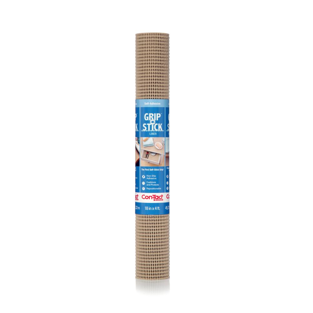 Con Tact Grip N Stick Taupe Shelf Drawer Liner Set Of 6 04f
