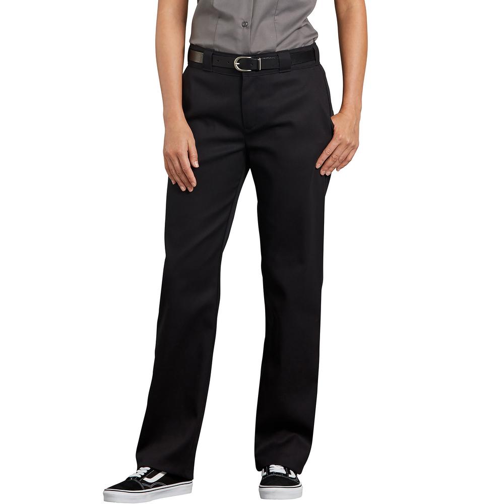 Dickies Women's Flex Original Fit Work Pants, Black, 14 (B07H3B66C4)