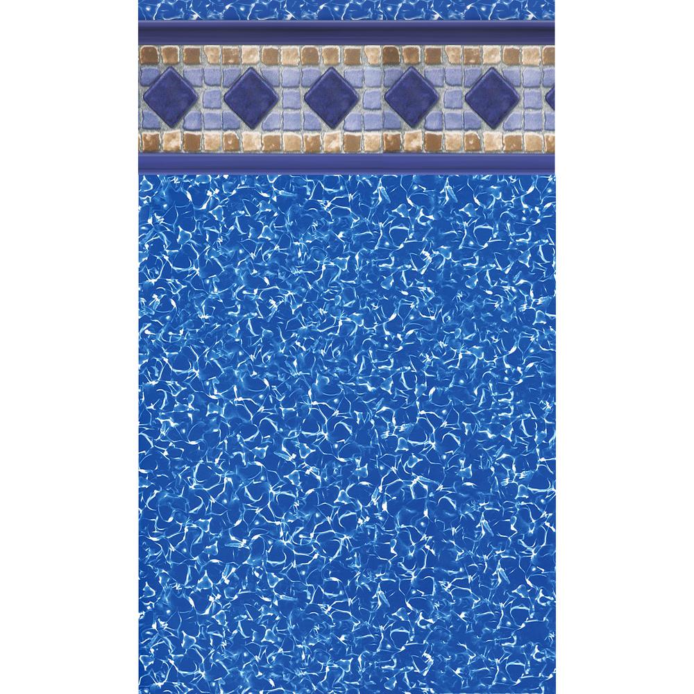 swimline pool liner blue overlap round