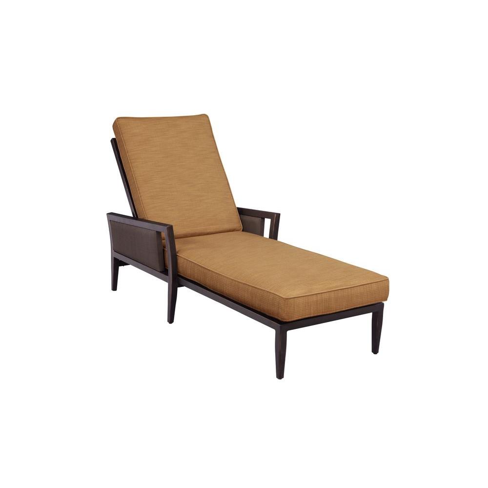 Brown Jordan Greystone Patio Chaise Lounge With Toffee Cushions Brown Jordan Greystone Patio Chaise Lounge With Toffee Cushions Custom
