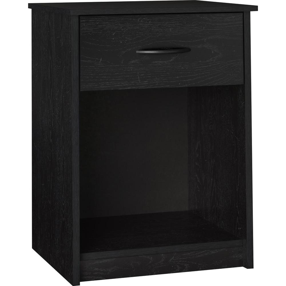 Ameriwood Home Southwood Black Nightstand Hd44681 The Home Depot