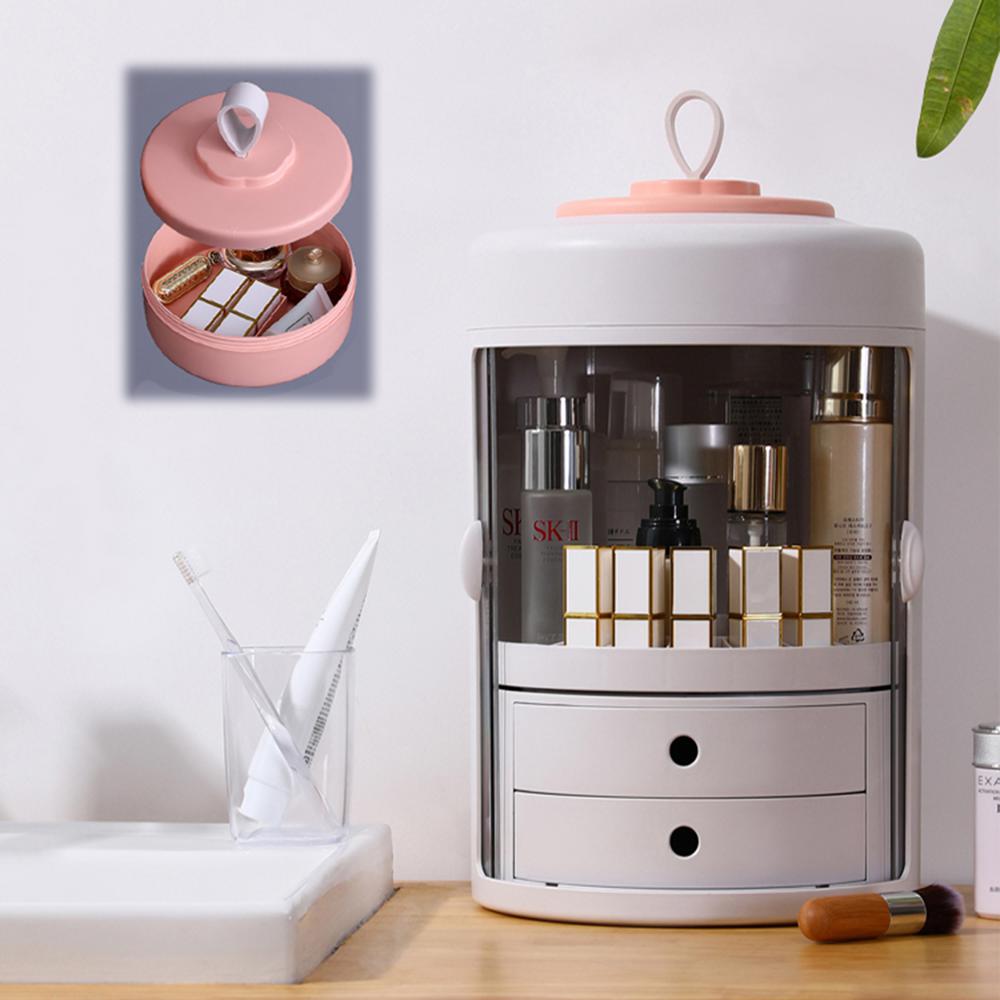 eModernDecor CozyBlock Makeup Container Storage Box Dustproof Makeup