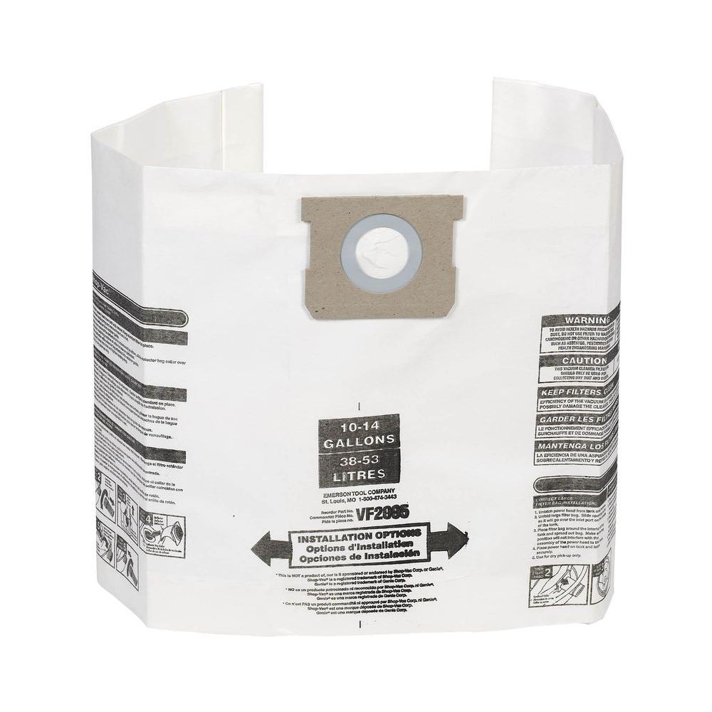 Ridgid Dust Bag Filter For 10 Gal To 14 Genie And Vac Wet Ridgid Dust Bag Filter For 10 Gal To 14 Genie And